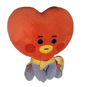 BT21 Official Merchandise TATA Character-Cute TATA Baby Sitting Doll Plush 7.9”.